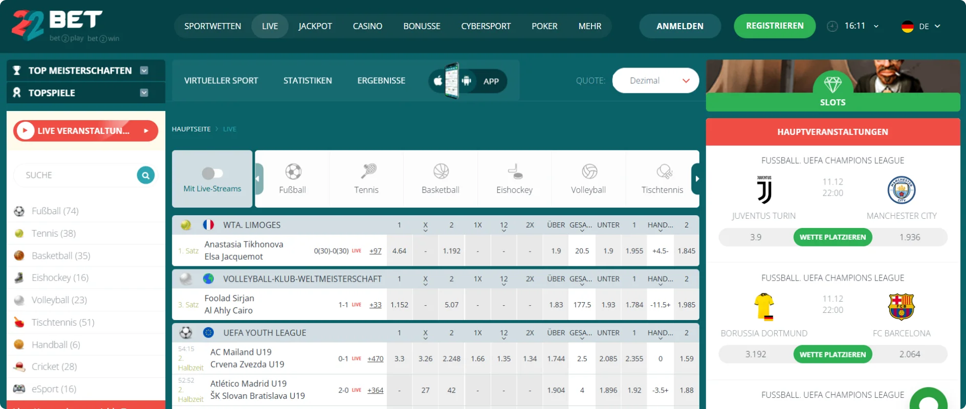 22Bet Quoten 22Bet Quoten