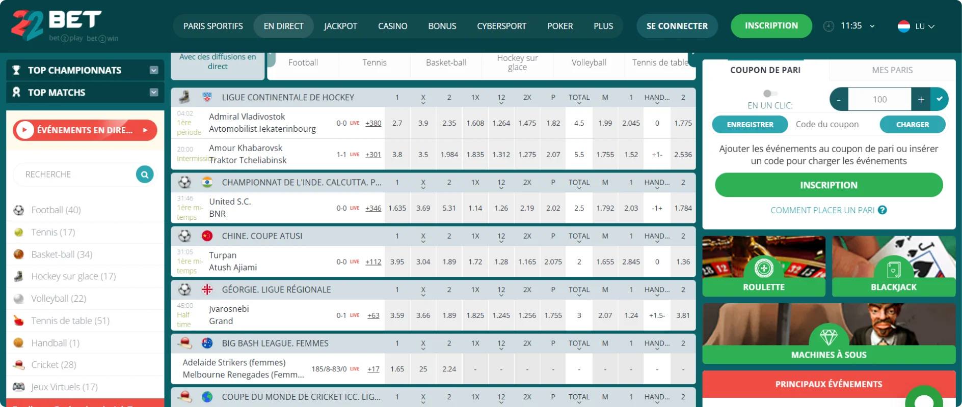 22Bet Live-Wetten 22Bet Live-Wetten